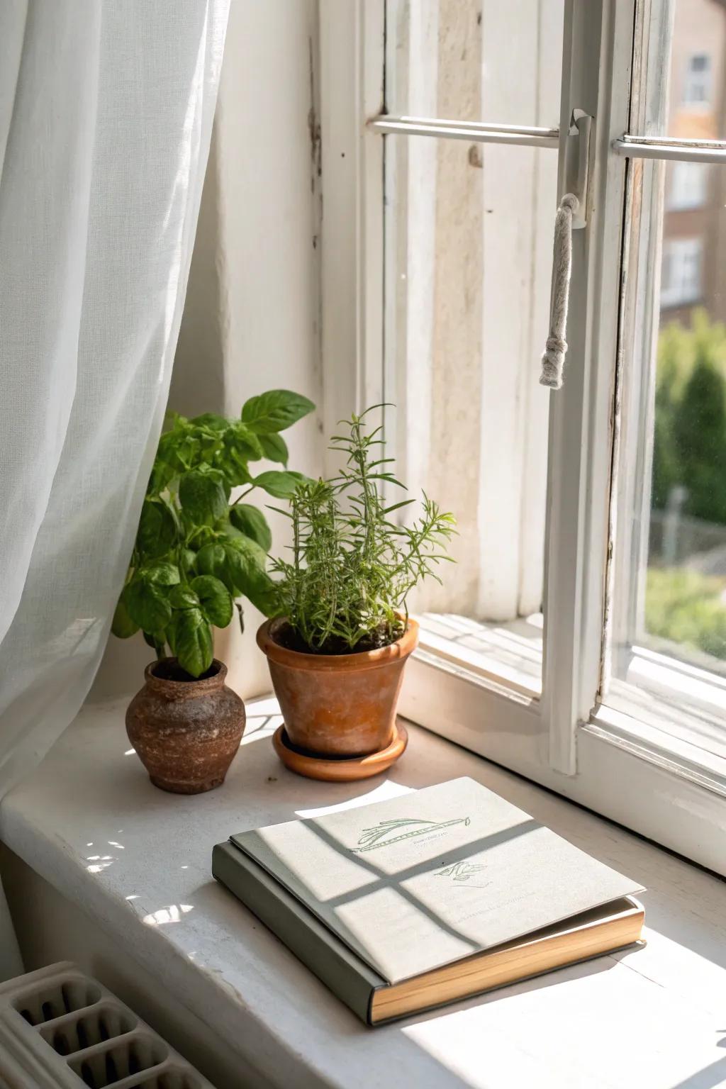 Maximize your kitchen space with a touch of nature and simplicity. 🌿📚 #KitchenInspiration #ScandiBoho