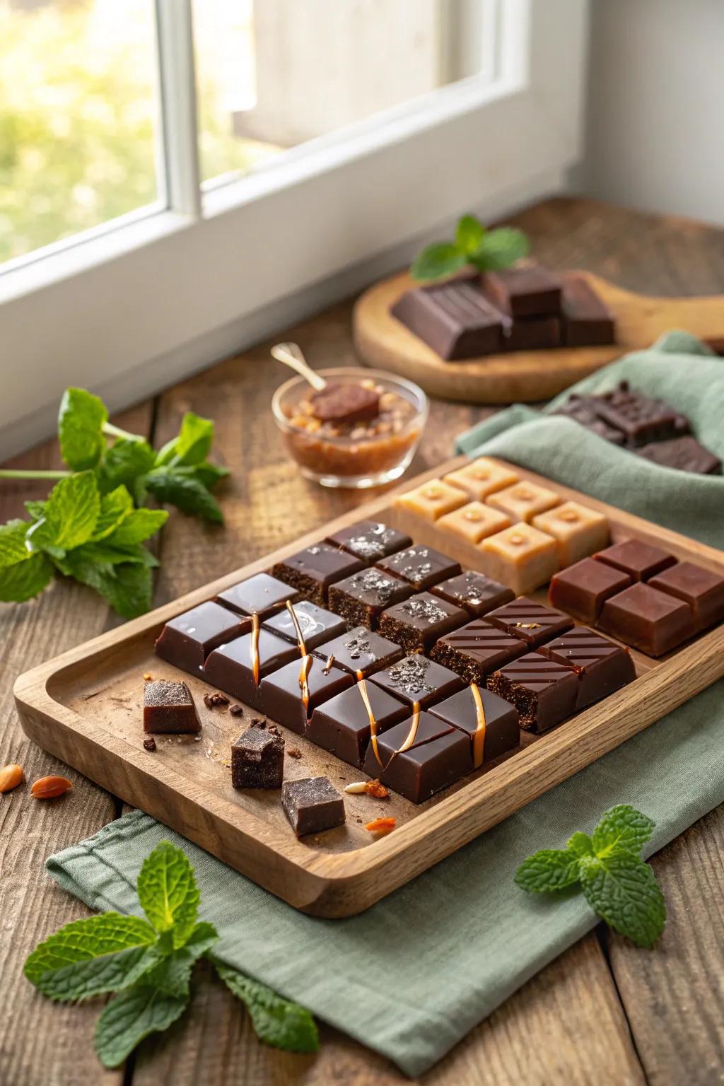 Indulge in a Chocolate Overload: A tastefully curated tray of gourmet delights!