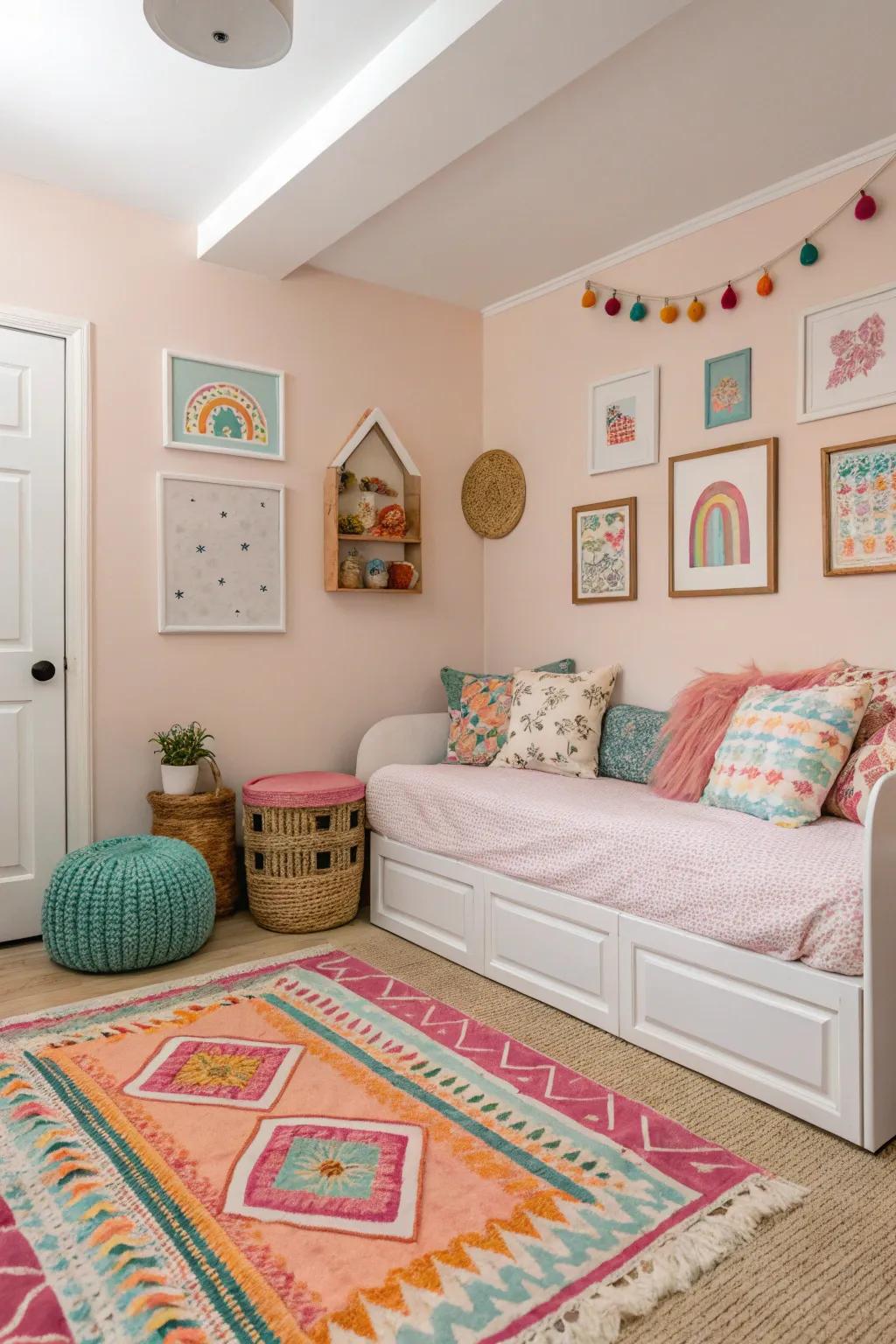 Use color to infuse warmth and personality into your spare room.