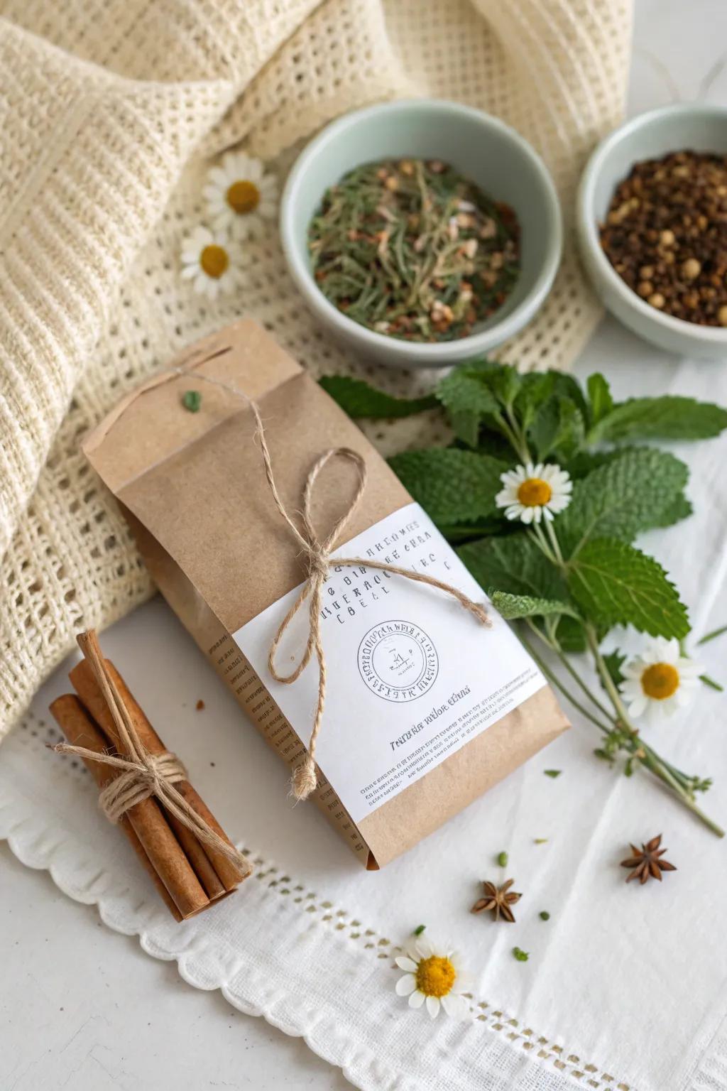 Sip in style with custom tea blends, a perfect blend of simplicity and warmth.