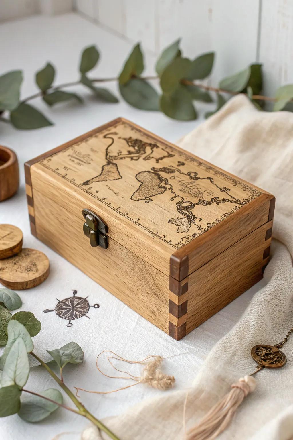 Embrace the journey through time with this beautifully crafted time capsule.