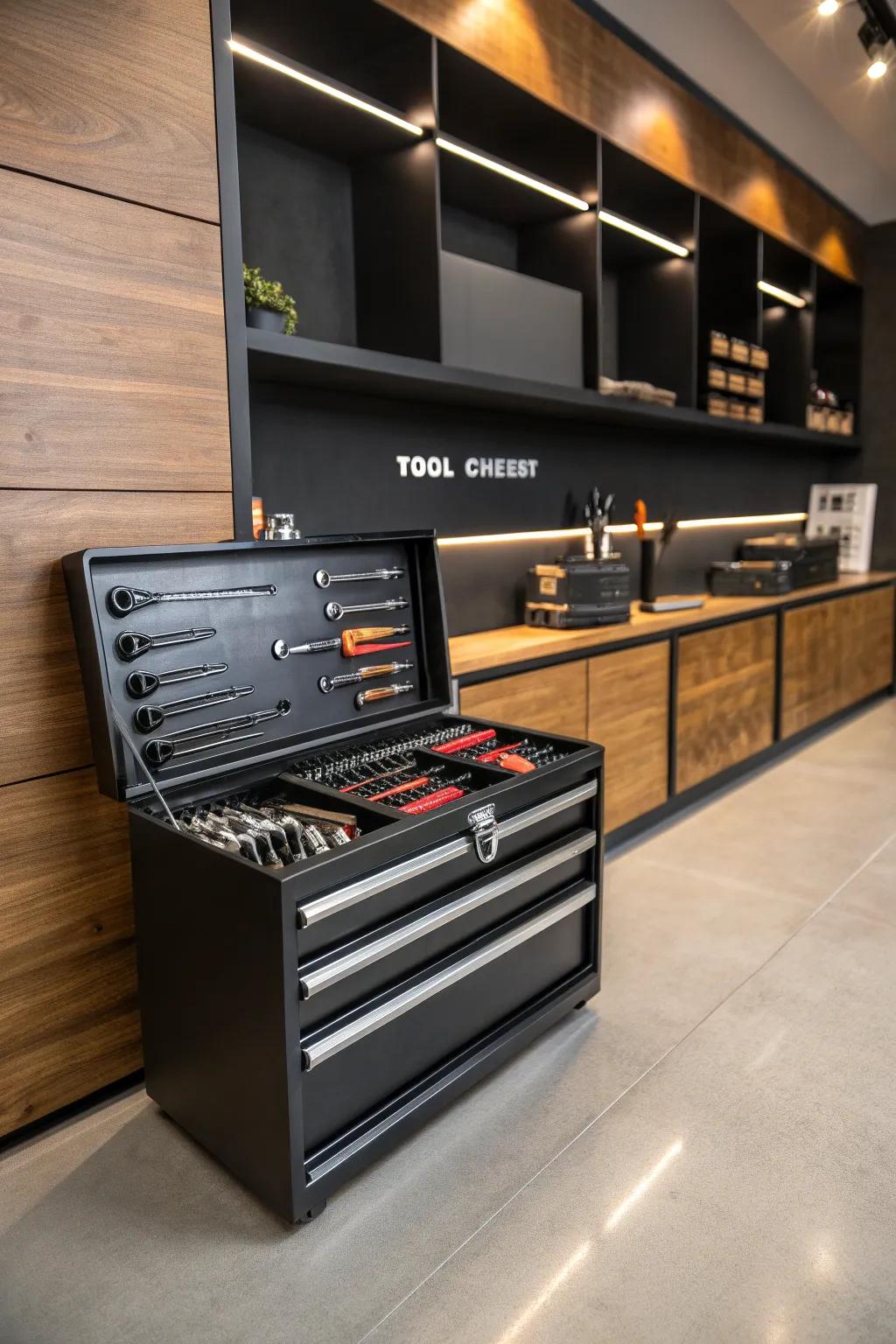 Transform your tool storage into a masterpiece of organization and style.