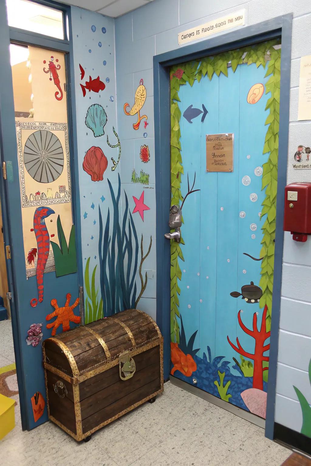A treasure chest scene inspires curiosity and discovery.