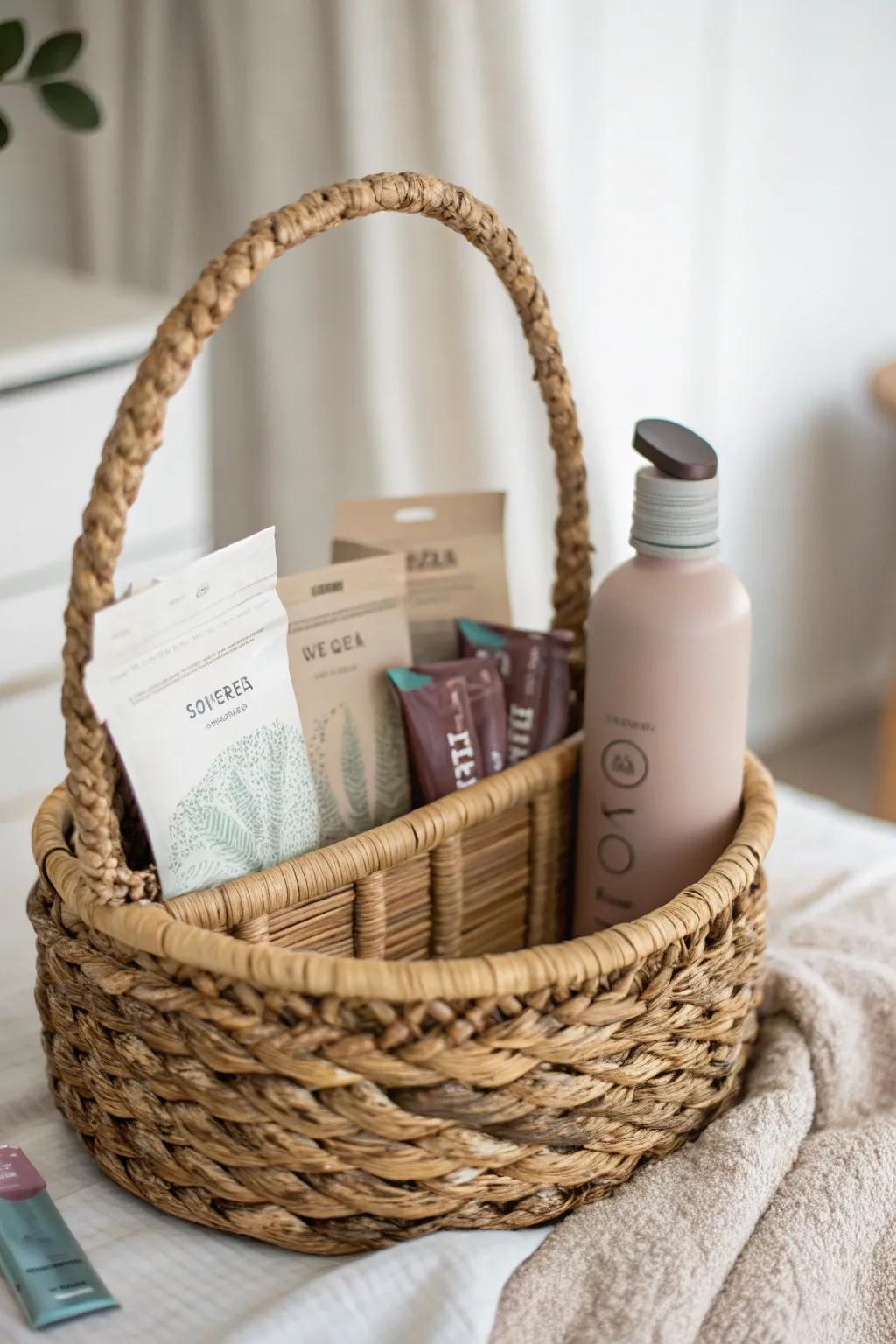 Elevate his fitness journey with a thoughtfully curated Valentine's Day basket. #MinimalistGifts #FitnessInspiration