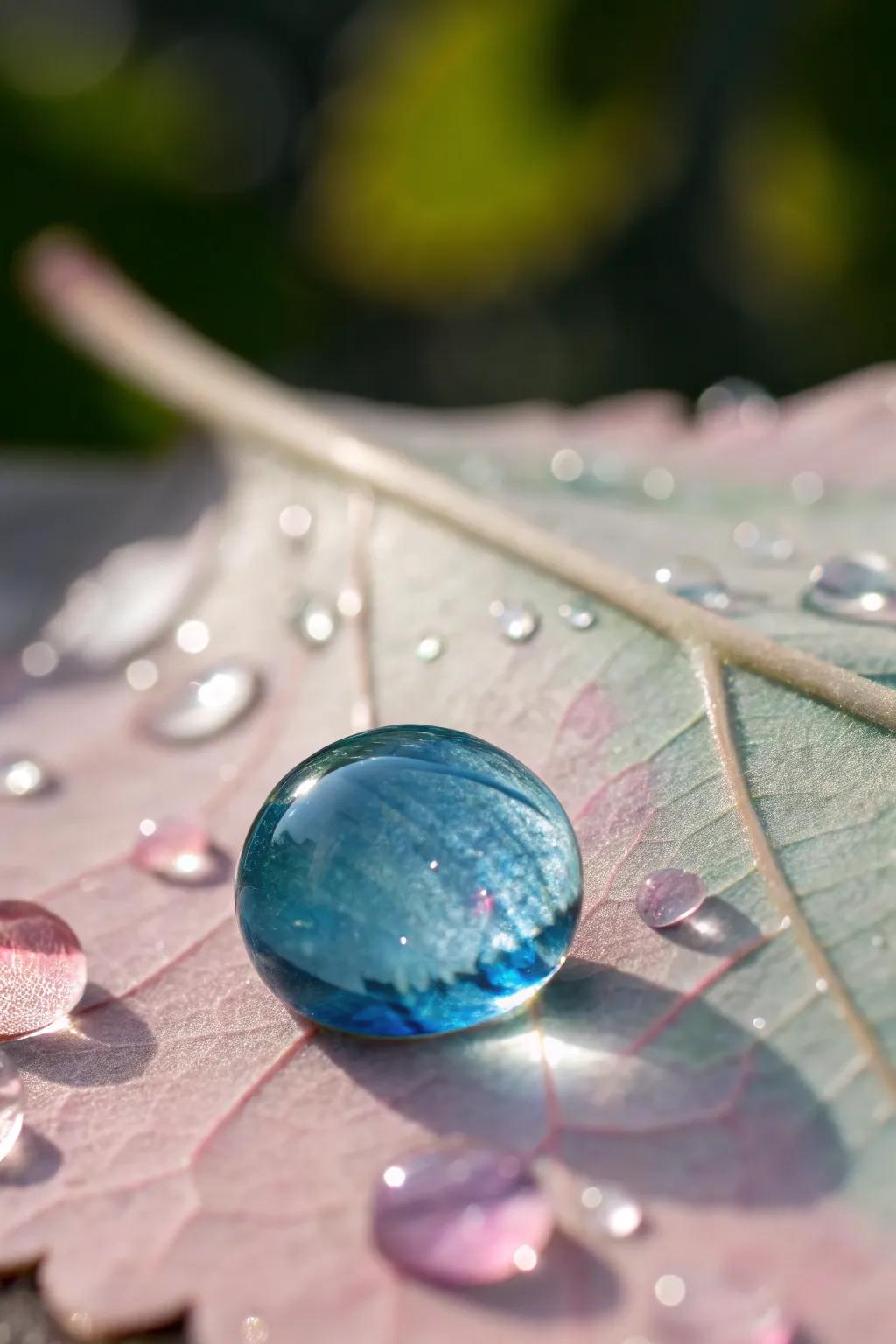 Discover the elegance in simplicity with wax paper water droplet art.