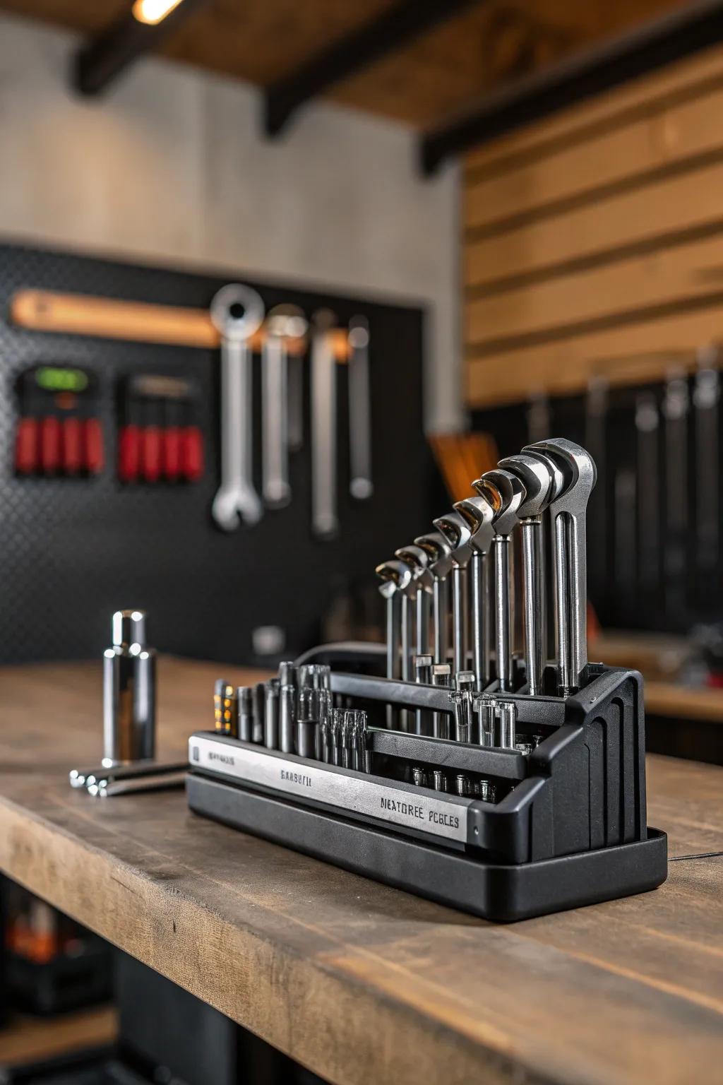 Elevate your workshop game with stylish and functional modular tool mounts.
