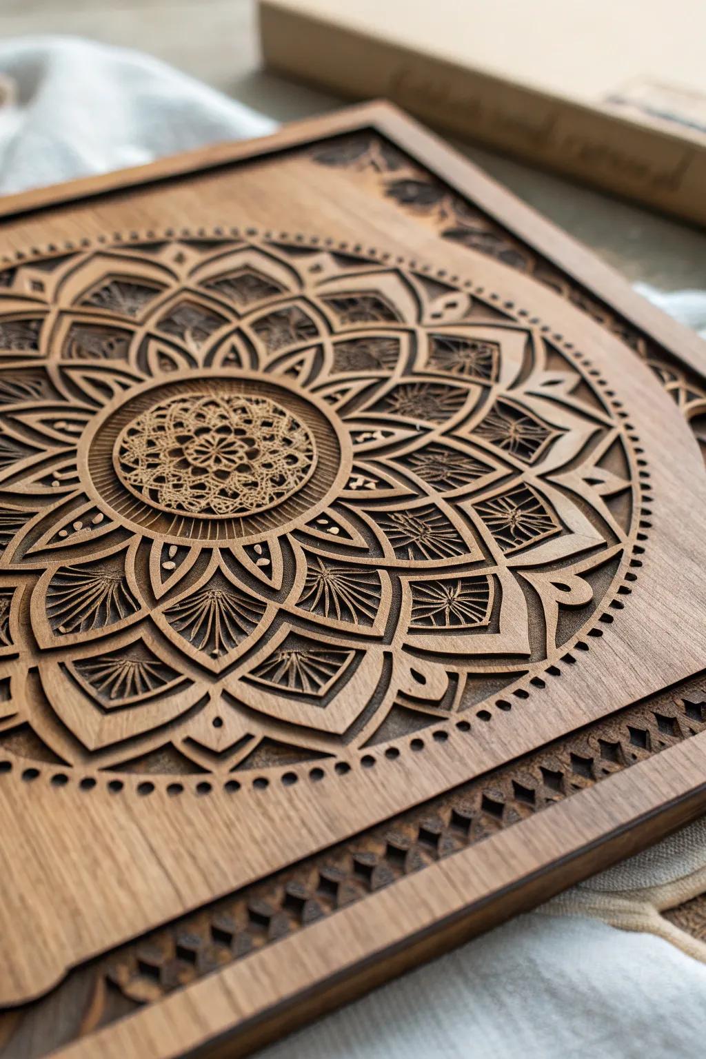 Immerse yourself in the art of laser-cut mandalas—where precision meets beauty.