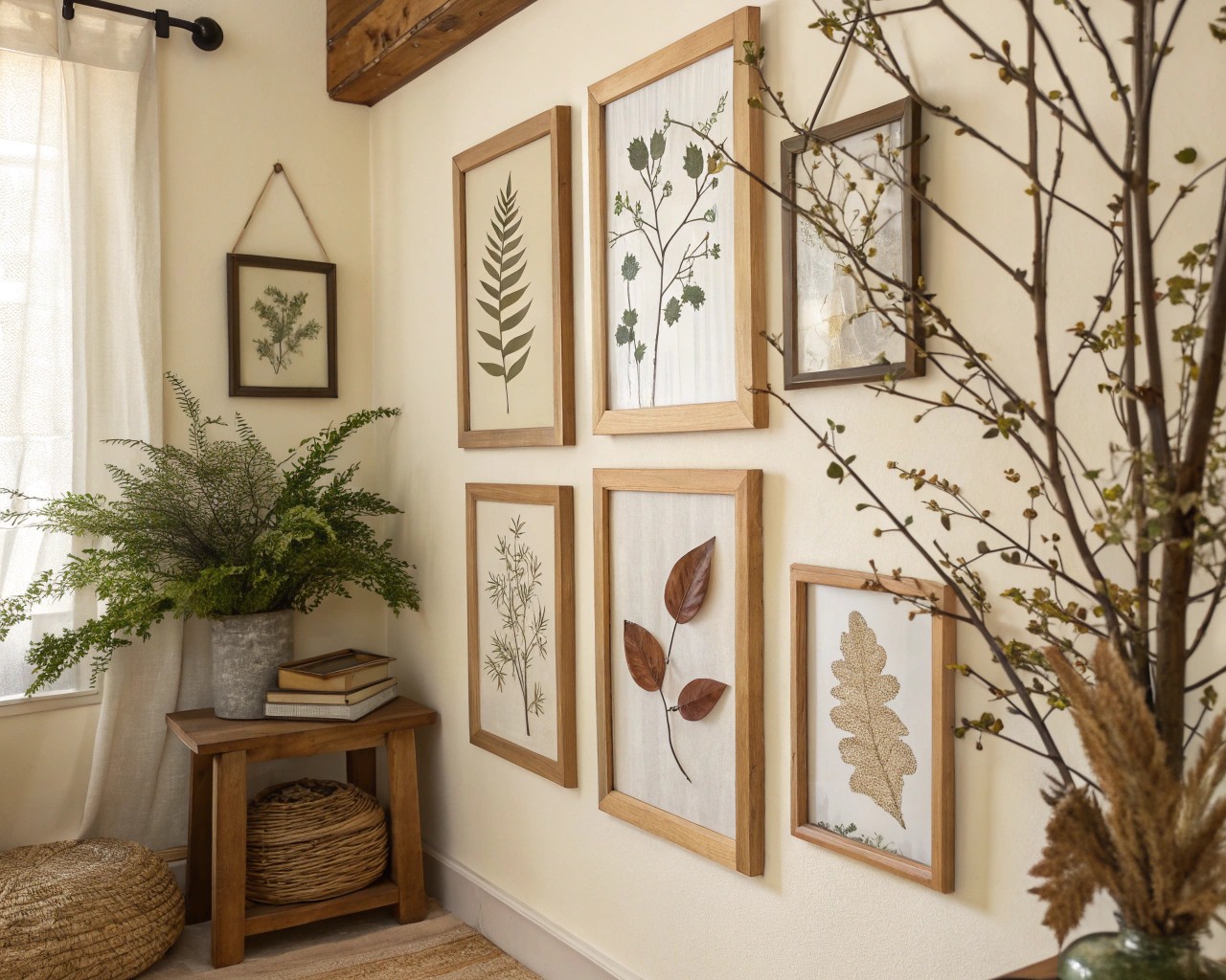 Asymmetrical balance in displays adds dynamic tension and maintains visual interest.