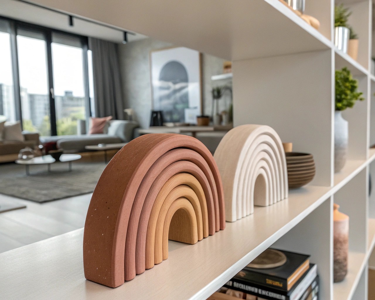 Hand-shaped clay decor aligns with modern design trends, enhancing aesthetic appeal with organic and recognizable forms.
