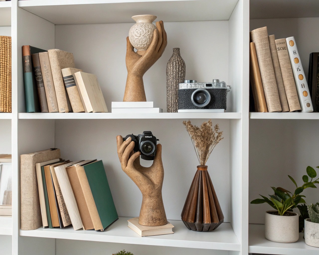 Stylishly integrated clay pieces add texture and interest to indoor spaces, enhancing the ambiance of modern homes.