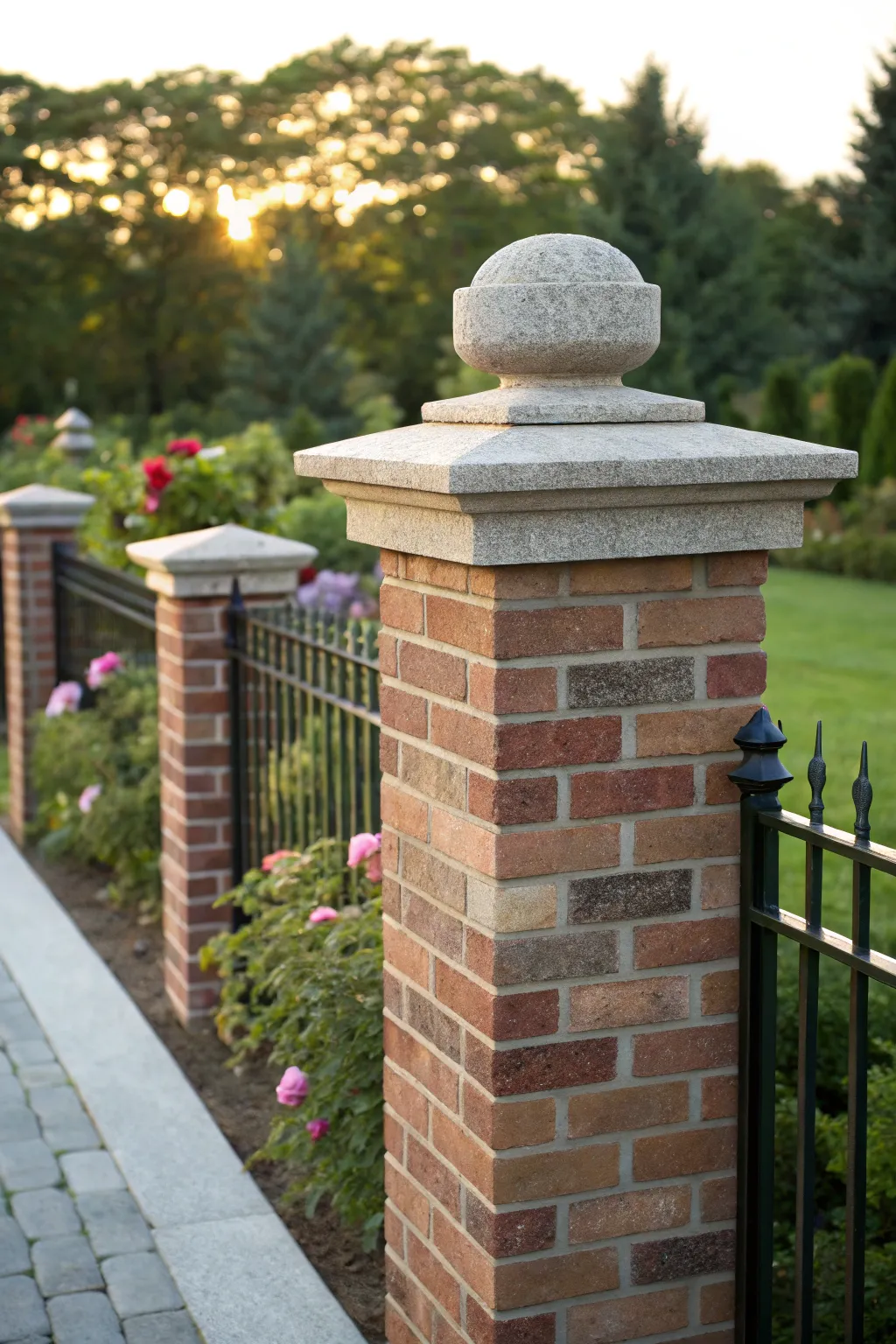 16+ Inspiring Brick Fence Post Ideas