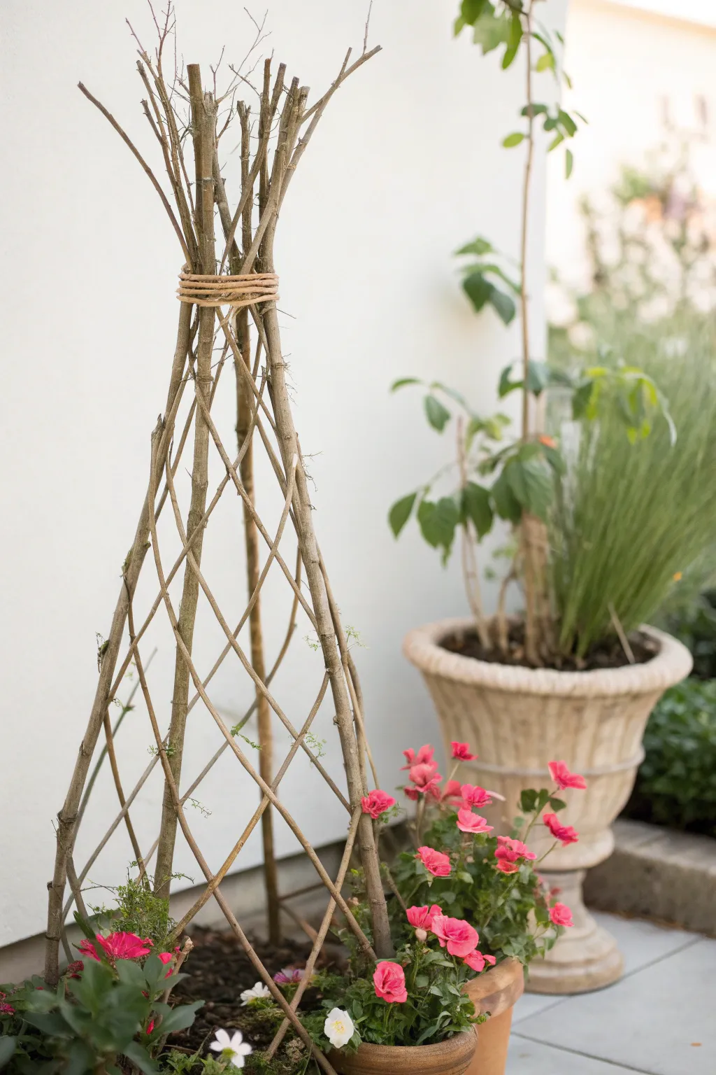 18+ Creative Container Trellis Ideas for Your Garden