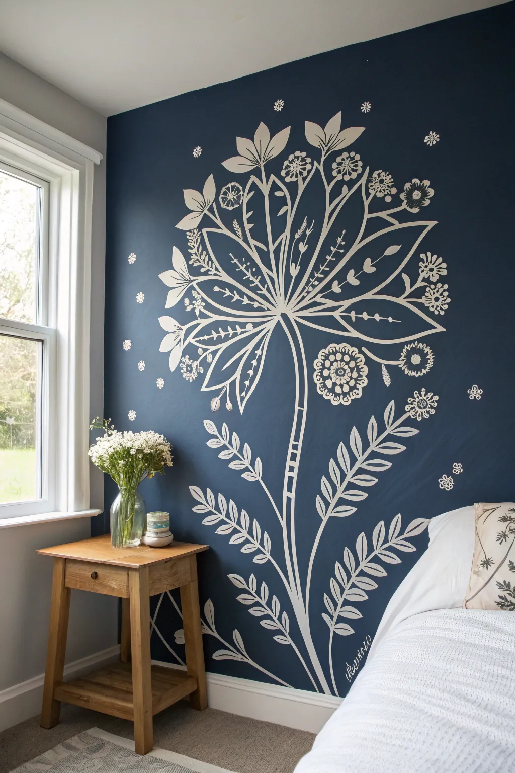 18+ Creative Wall Stencils for Bedroom Ideas