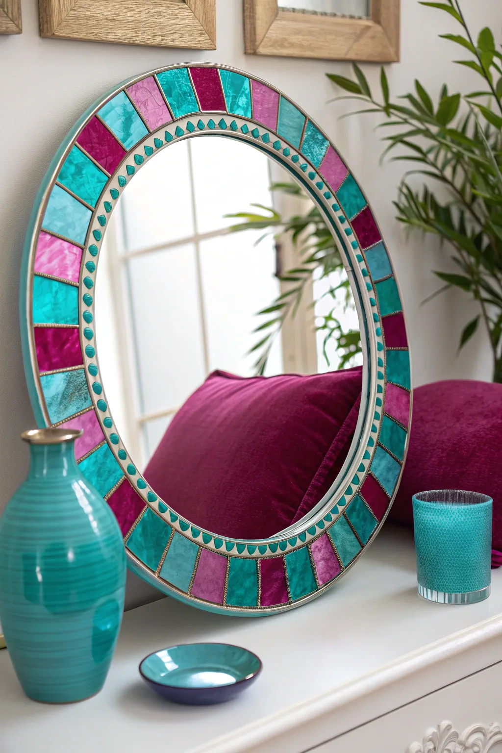 17+ Stylish Ways to Decorate Around a Round Mirror