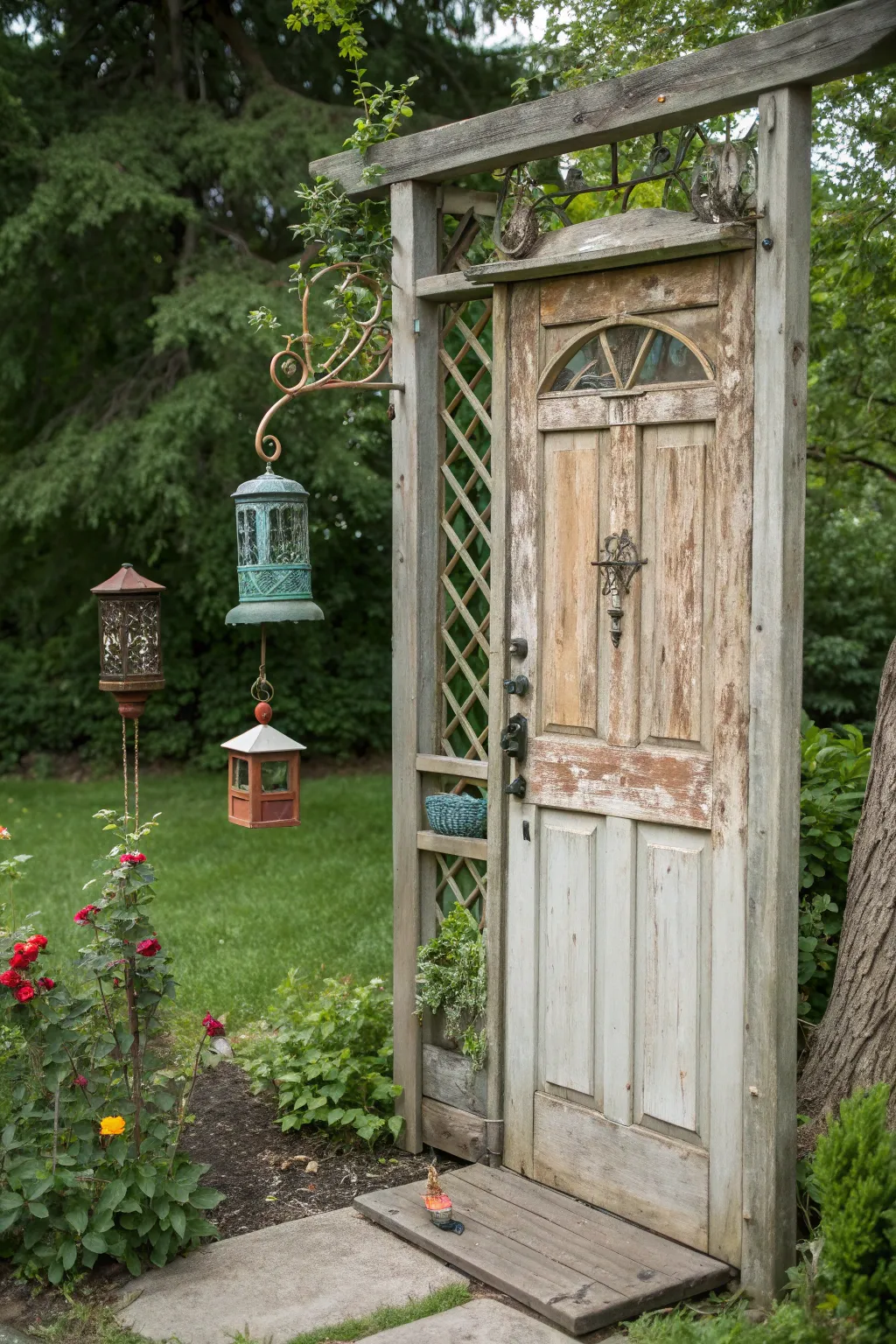 17+ Creative Old Door Ideas for Outside Spaces