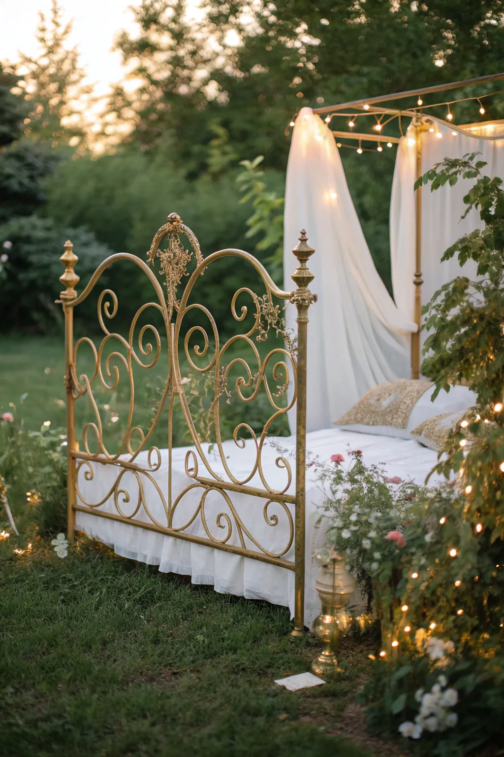 15+ Creative Repurpose Ideas for Wrought Iron Headboards