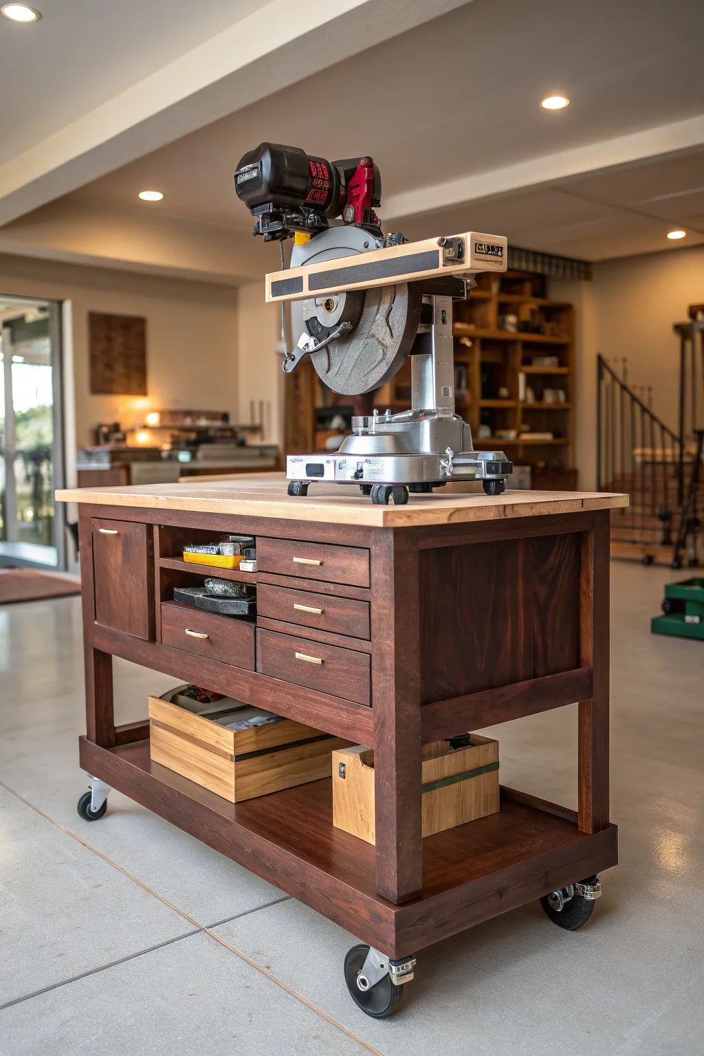 18+ Smart Miter Saw Bench Ideas for Your Workshop