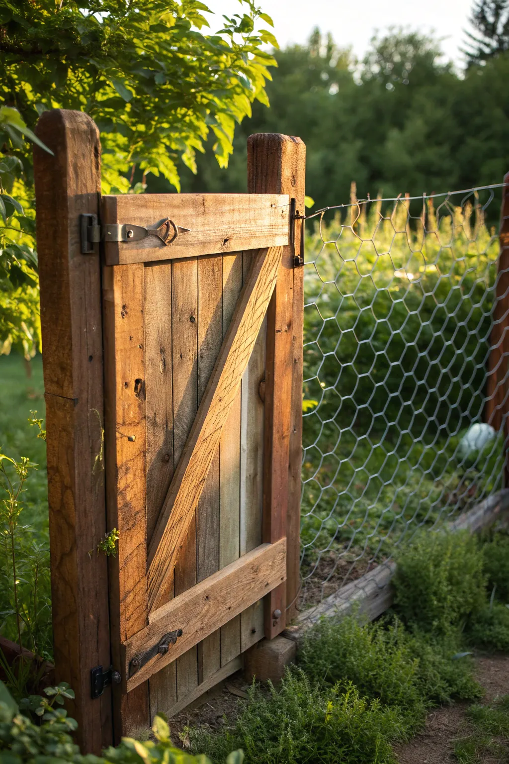 16+ Creative Gate Ideas for Chicken Wire Fences