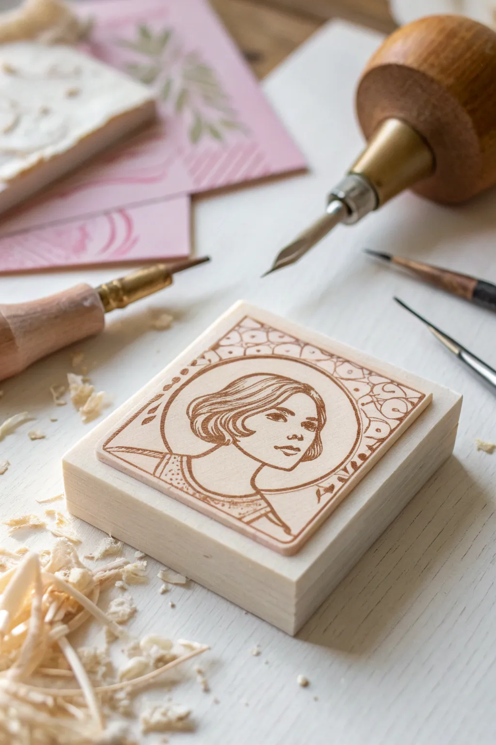17+ Creative Rubber Stamp Carving Ideas